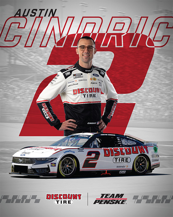 Austin Cindric - 2025 Discount Tire Hero Card